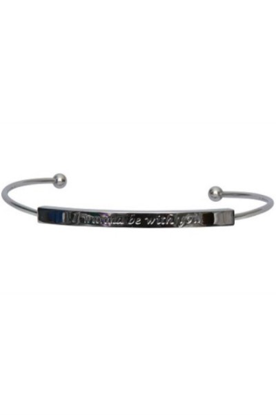 Armband Quote Zilver